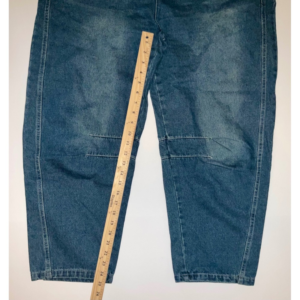 Womens Barrell Jeans Grunge Emo Indie Streetwear Size 34 - Picture 4 of 8